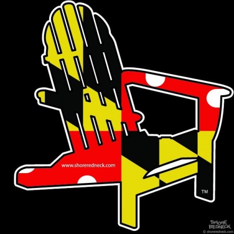 Shore Redneck Maryland A Chair Decal