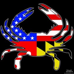 Shore Redneck Americaland Crab Decal