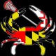 Shore Redneck Maryland Lacrosse Crab Decal