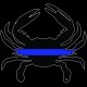 Shore Redneck Law Enforcement Crab Decal