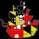 Shore Redneck Maryland Pirate Ship Decal