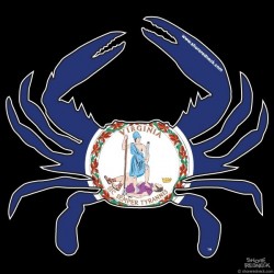 Shore Redneck Virginia Crab Decal