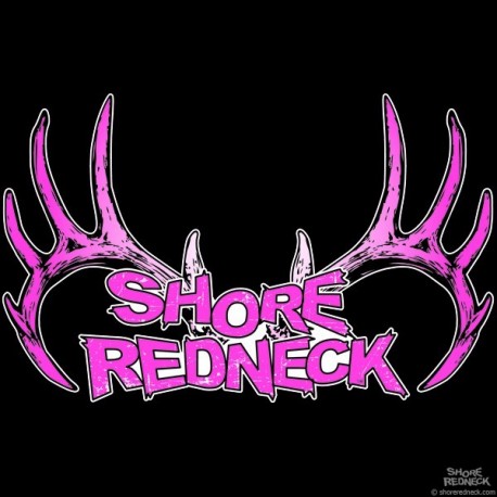 Shore Redneck Pink Grunge Rack Decal