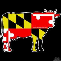 Shore Redneck MD Cow Decal