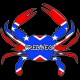 Shore Redneck Dixie Themed Fredneck Crab Decal