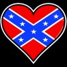 Shore Redneck Dixie Heart Decal