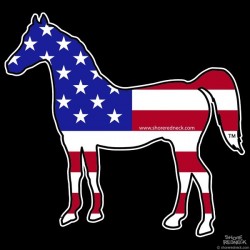 Shore Redneck USA Horse Decal