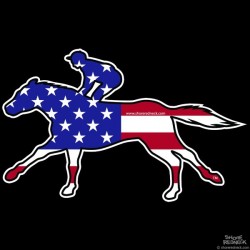 Shore Redneck USA Racing Horse Decal