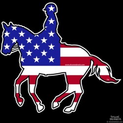 Shore Redneck USA Dressage Horse 1 Decal