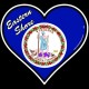 Shore Redneck Eastern Shore VA Heart Decal