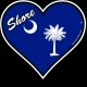 Shore Redneck SC Shore Heart Decal