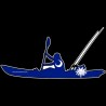 Shore Redneck SC Flag Kayak Fisherman Decal