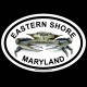 Shore Redneck Eastern Shore Live Crab Oval Decal