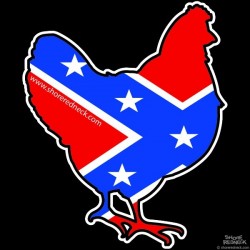 Shore Redneck Dixie Chicken Decal