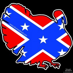 Shore Redneck Dixie Turkey Decal