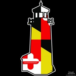 Shore Redneck Conical Lighthouse Decal