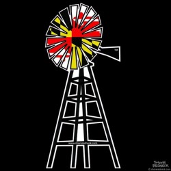 Shore Redneck Maryland Windmill Decal