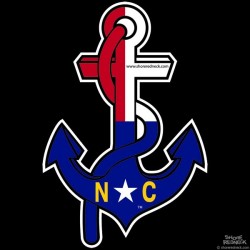 Shore Redneck NC Themed Anchor Decal