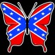 Shore Redneck Dixie Flag Butterfly 2