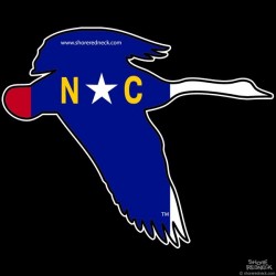 Shore Redneck North Carolina Flying Goose Decal