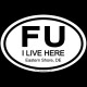 Shore Redneck FU ESDE Oval Decal