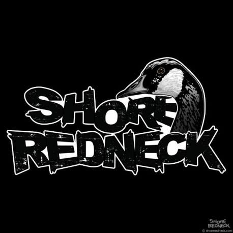Shore Redneck Goose on Top Black Grunge Decal