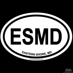 Shore Redneck Eastern Shore MD Oval Decal