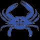 Shore Redneck Calvary Crosses Blue Crab Decal