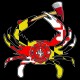 Shore Redneck MD Fire and Rescue Axe Crab Decal