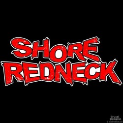 Shore Redneck Red Grunge Decal