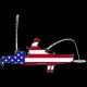 Shore Redneck USA Kayak Fisherman 2 Decal