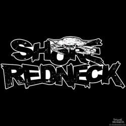 Shore Redneck Red Eyed Crab on Top Black Grunge Decal