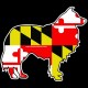 Shore Redneck Maryland Collie Decal