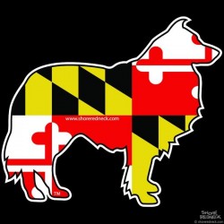Shore Redneck Maryland Collie Decal