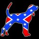 Shore Redneck Dixie Coonhound Decal