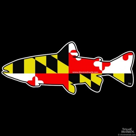 Shore Redneck Maryland Trout Decal