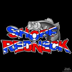 Shore Redneck Striper on top Dixie Decal