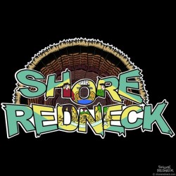 Shore Redneck DE Flag Turkey Fan Decal