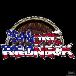 Shore Redneck USA Turkey Fan Decal