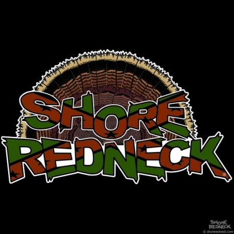 Shore Redneck Camo Dixie Turkey Fan Decal