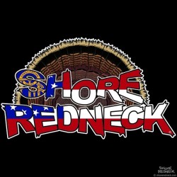 Shore Redneck Georgia Turkey Fan Decal