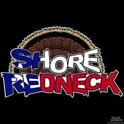 Shore Redneck TX Turkey Fan Decal