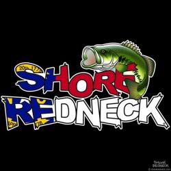 Shore Redneck Bass on Top NC Decal