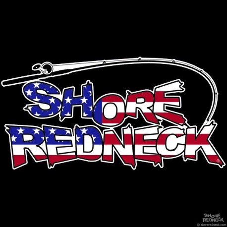 Shore Redneck Rod on Top USA Decal