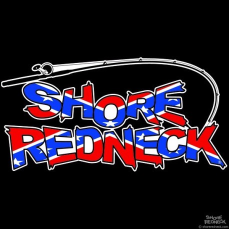 Shore Redneck Rod on Top Dixie Decal