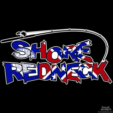 Shore Redneck Rod on Top Old Georgia Decal