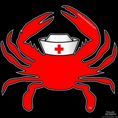 Shore Redneck Red Nurse Crab Decal