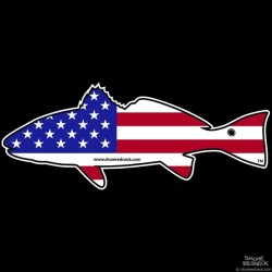 Shore Redneck USA Redfish  Decal