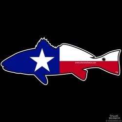 Shore Redneck TX Redfish  Decal