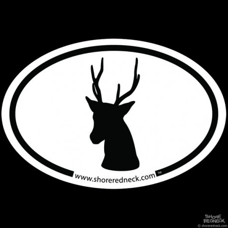 Shore Redneck Simple Sika Oval Decal